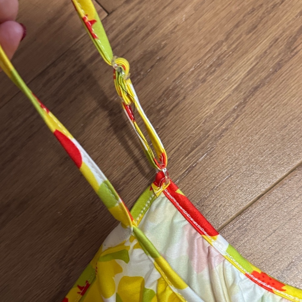 Floral Jumpsuit with Red and Yellow Flowers - Picture 3 of 3